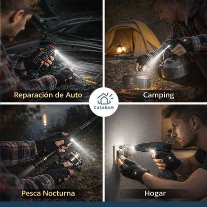 Guante LED Mecánico Pro + Regalo - Ilumina Zonas Difíciles - Accede donde otras linternas no llegan