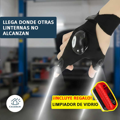 Guante LED Mecánico Pro + Regalo - Ilumina Zonas Difíciles - Accede donde otras linternas no llegan