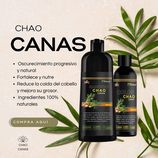 Shampoo Chao Canas - Recupera tu look de hace 10 años