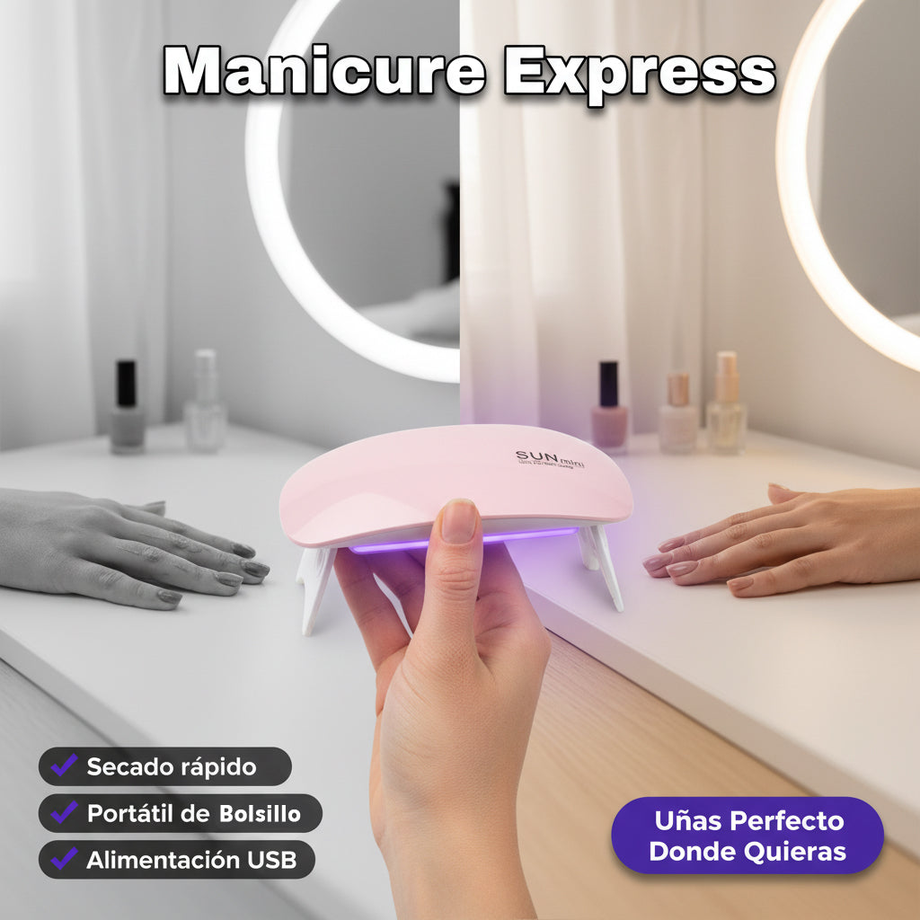 Manicure Express - Uñas Perfecto Donde Quieras – Lámpara UV/LED