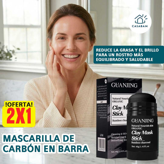 Mascarilla de Carbón en barra - Purificación Facial - Remueve impurezas y devuelve un aspecto saludable a tu piel