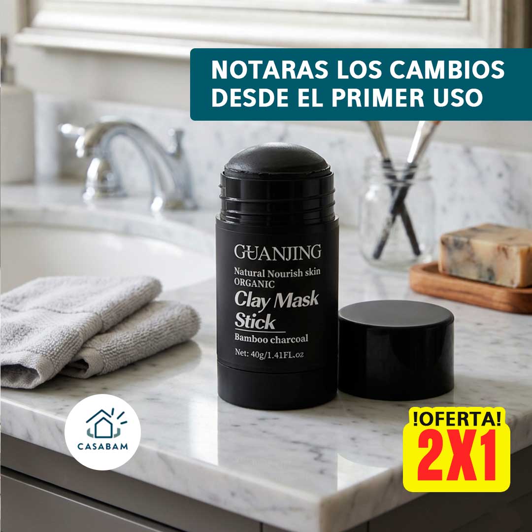 Mascarilla de Carbón en barra - Purificación Facial - Remueve impurezas y devuelve un aspecto saludable a tu piel