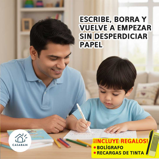Kit Caligrafía Montessori Reutilizable – Mejora la Letra Mientras Juega – Un regalo útil que se borra y se vuelve a usar