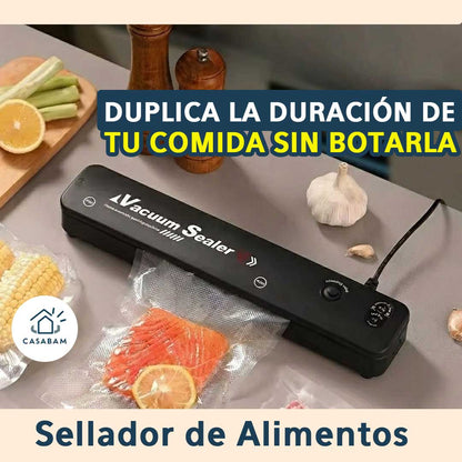 Máquina Selladora al Vacío - Prolonga la Frescura de tus Alimentos - Duplica la duración de tu comida sin botarla