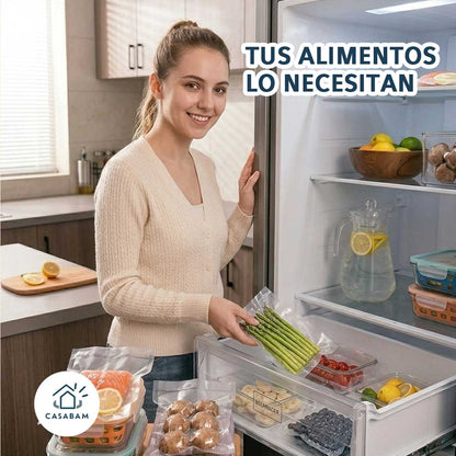 Máquina Selladora al Vacío - Prolonga la Frescura de tus Alimentos - Duplica la duración de tu comida sin botarla
