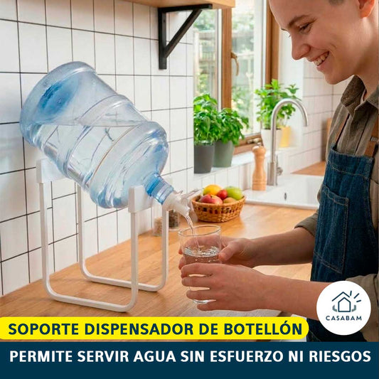 Soporte Dispensador de Botellón - Uso sin esfuerzo - Sirve agua fácil sin levantar peso